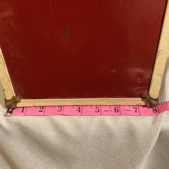 Vintage Red Metal Doll Trunk With Handmade Doll Clothes - Picture 5 of 16